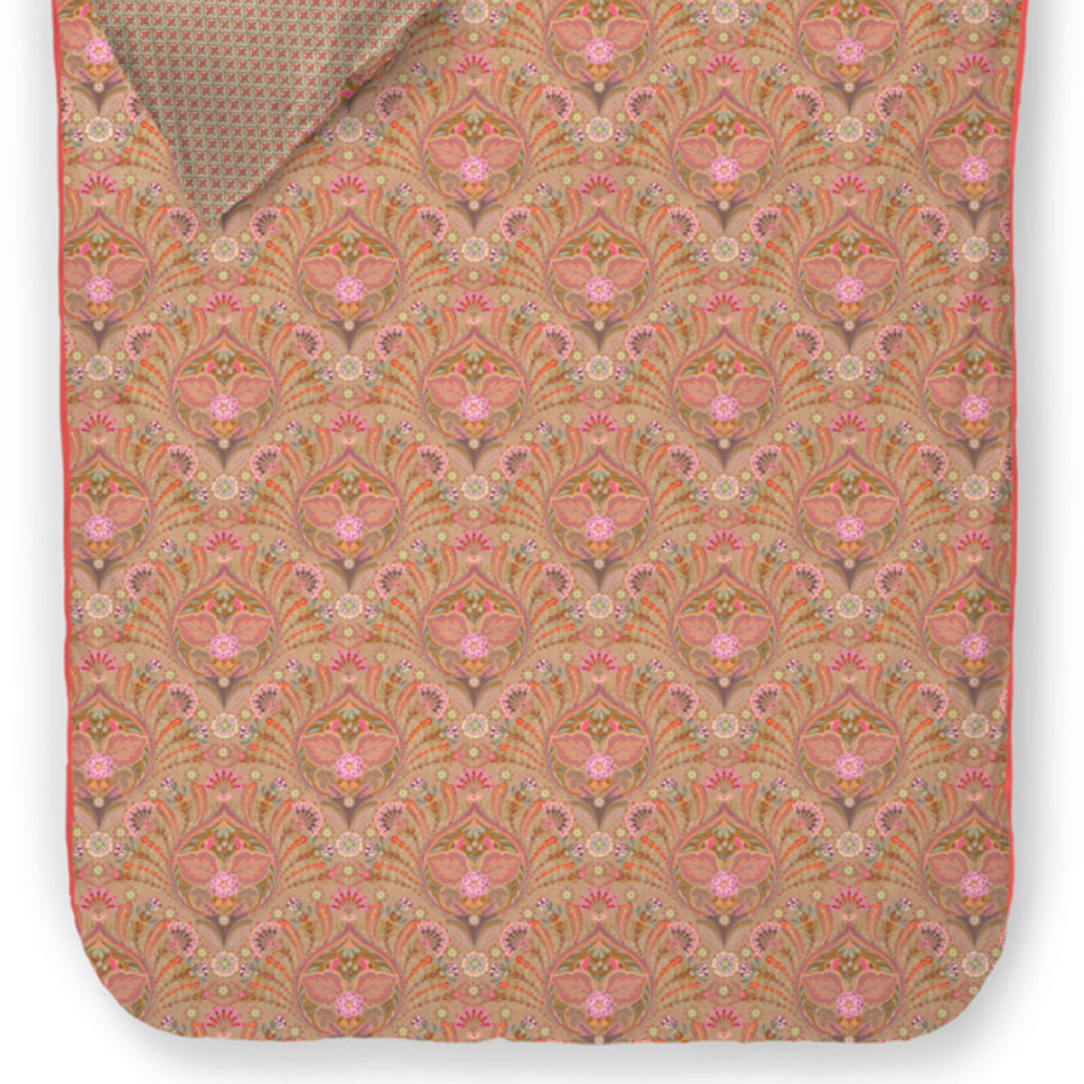 bettgarnitur bettwaesche blumen blaetter muster