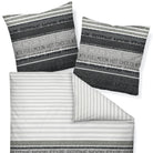 bettwaesche janine gestreift buchstaben mako satin