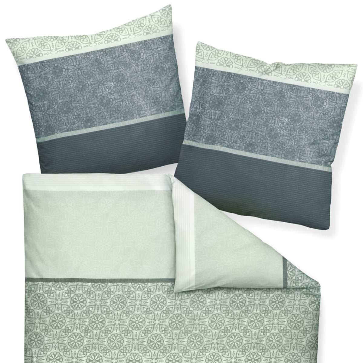 bettwaesche ornamente gestreift mako satin