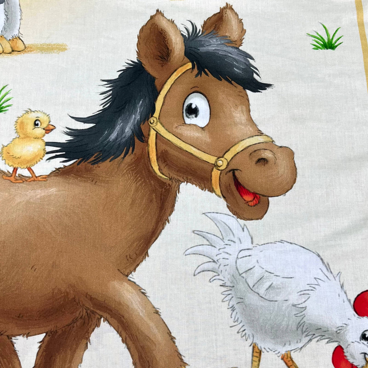 bettwaesche pferd hund huhn katze