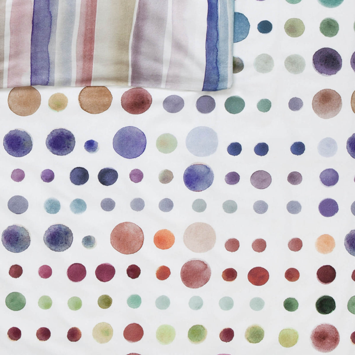 bettwaesche punkte dots querstreifen multicolor