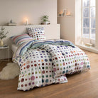 bettwaesche punkte dots querstreifen multicolor