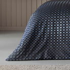 bettwaesche bettgarnitur vierecke geometrisch grau