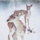 bettwaesche bettgarnitur schnee aquarell weiß
