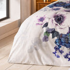 bettwaesche bluete floral lila eis winter