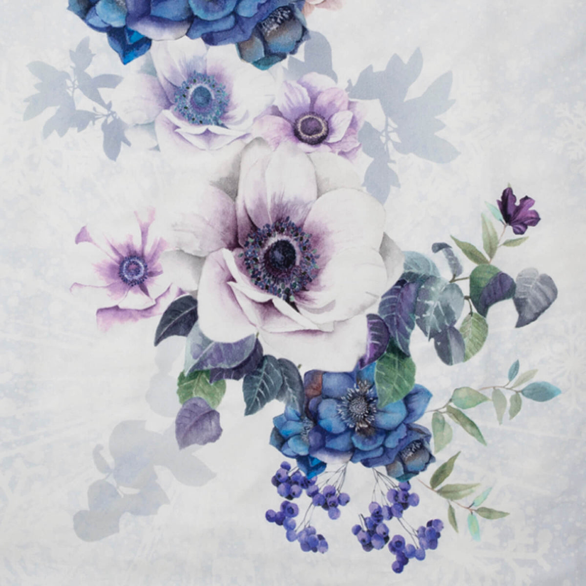 bettwaesche bluete floral lila eis winter