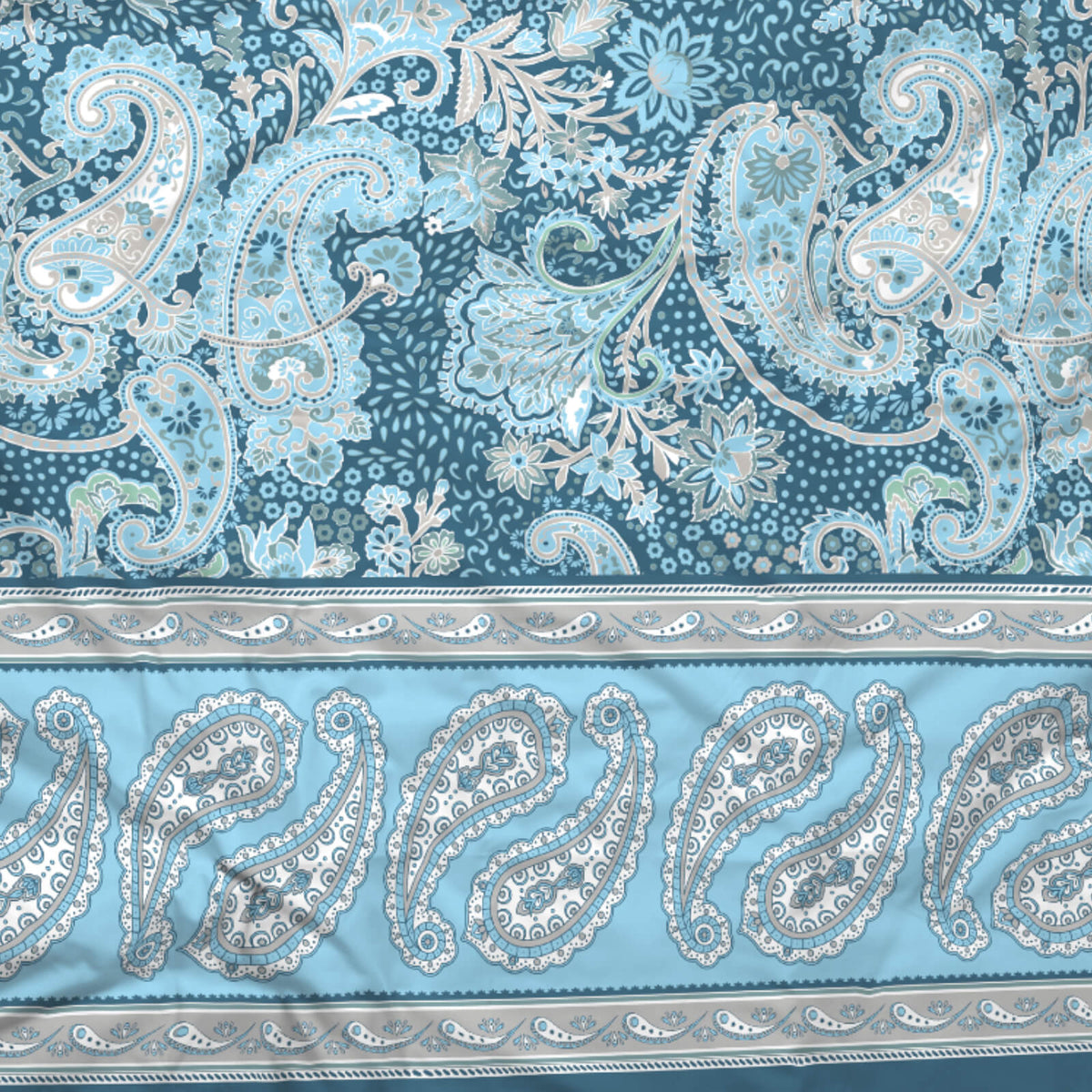 bettwaesche casatex orientalisch mandala blau satin