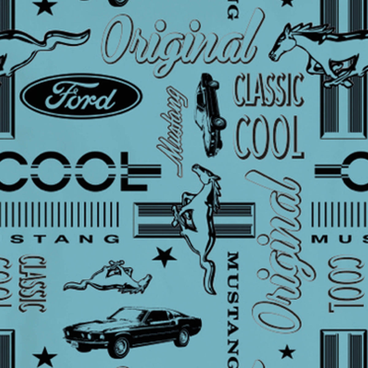bettwäsche bettgarnitur mustang logo motor