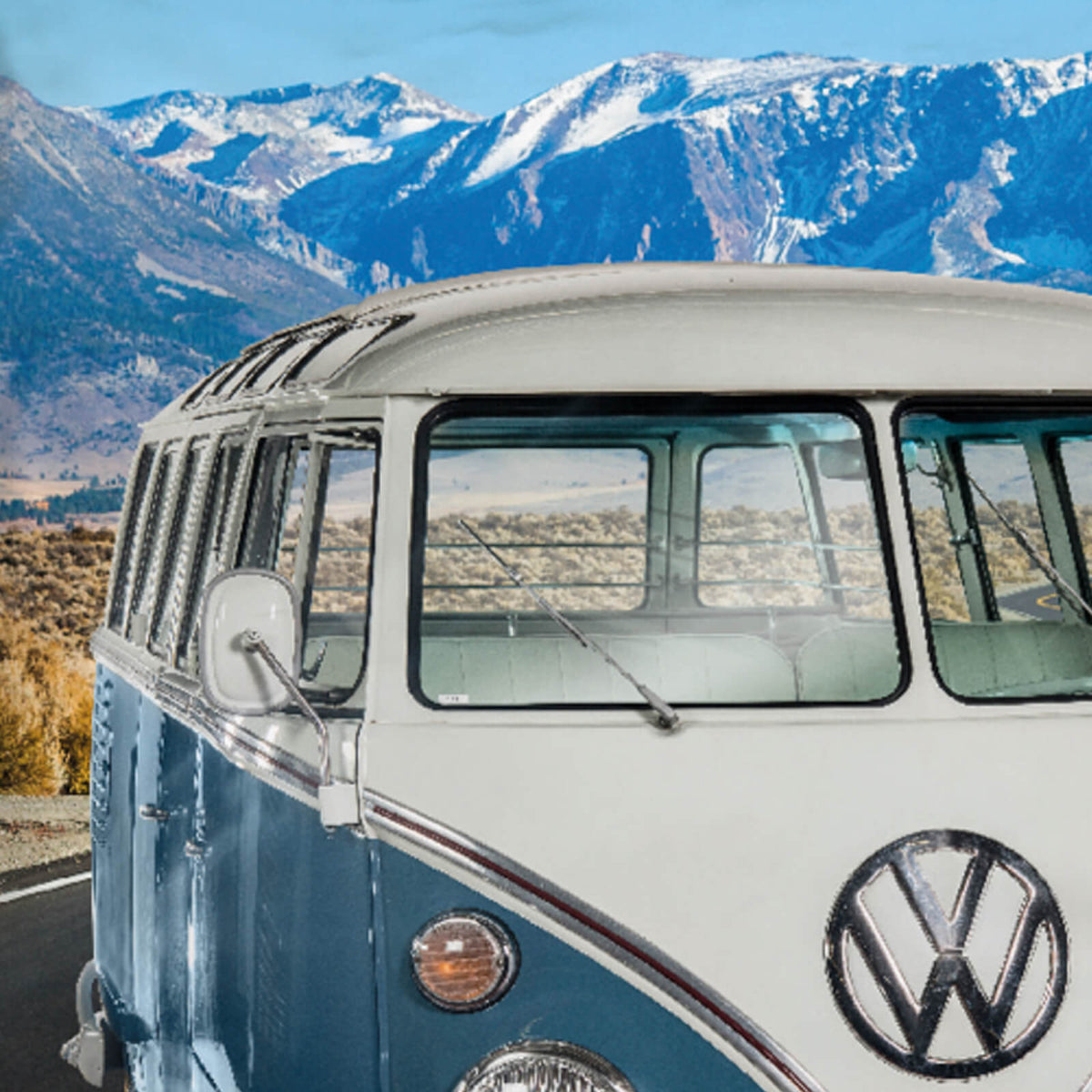 bettwaesche bettgarnitur bus vw t1 panorama berge