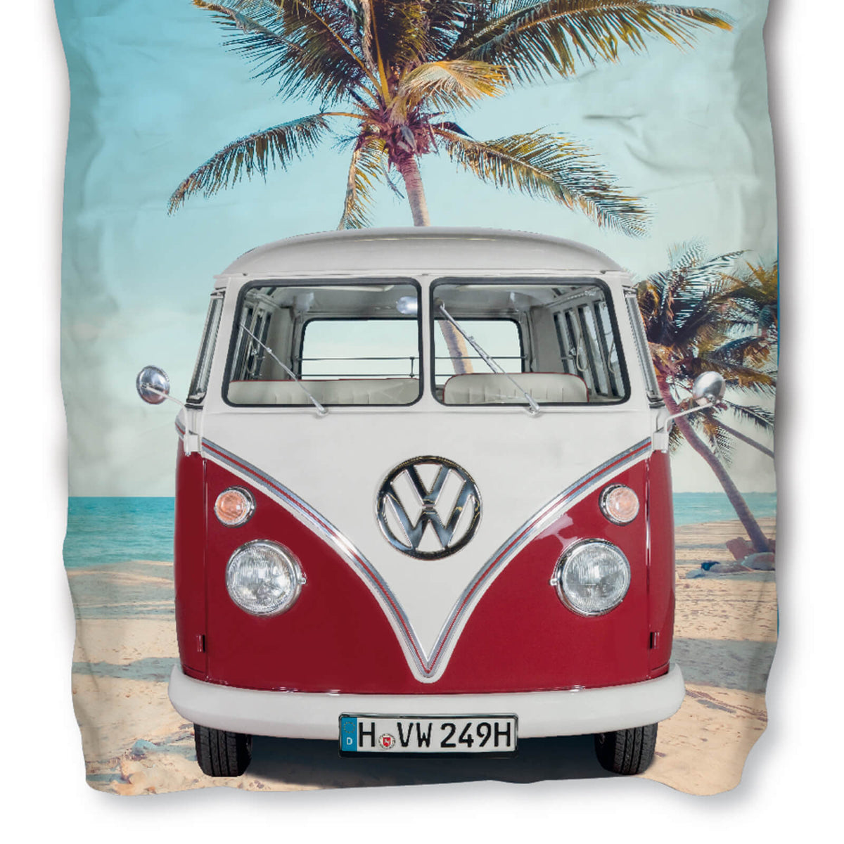 bettwäsche bettgarnitur auto vw t1 strand 
