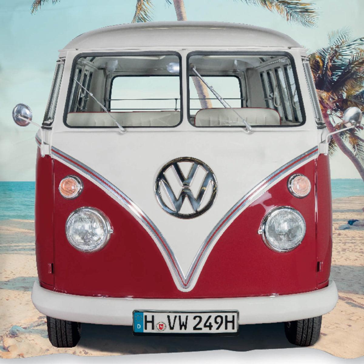 bettwäsche bettgarnitur auto vw t1 strand 