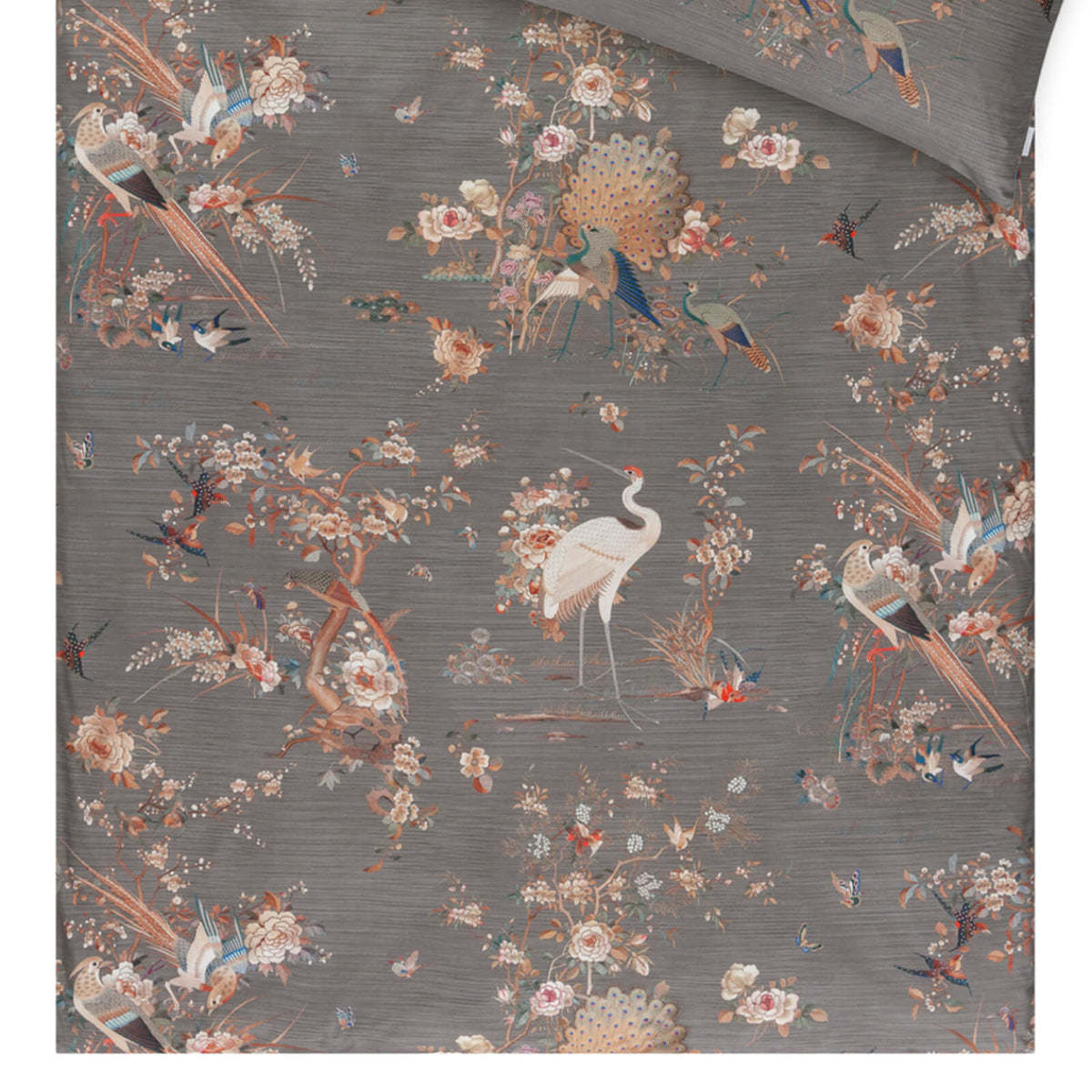 bettwaesche bettgarnitur floral storch pfau