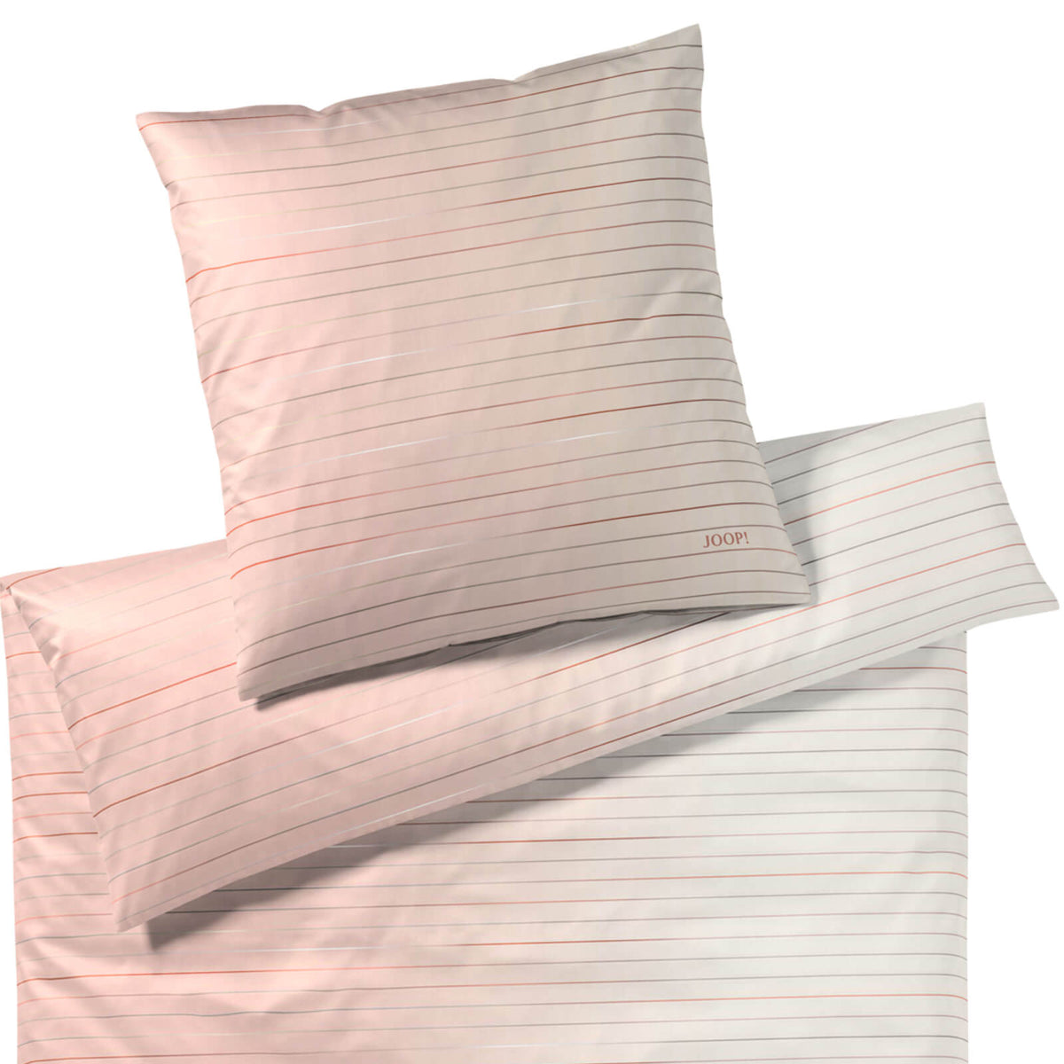 bettwaesche linien streifen rosa mako satin