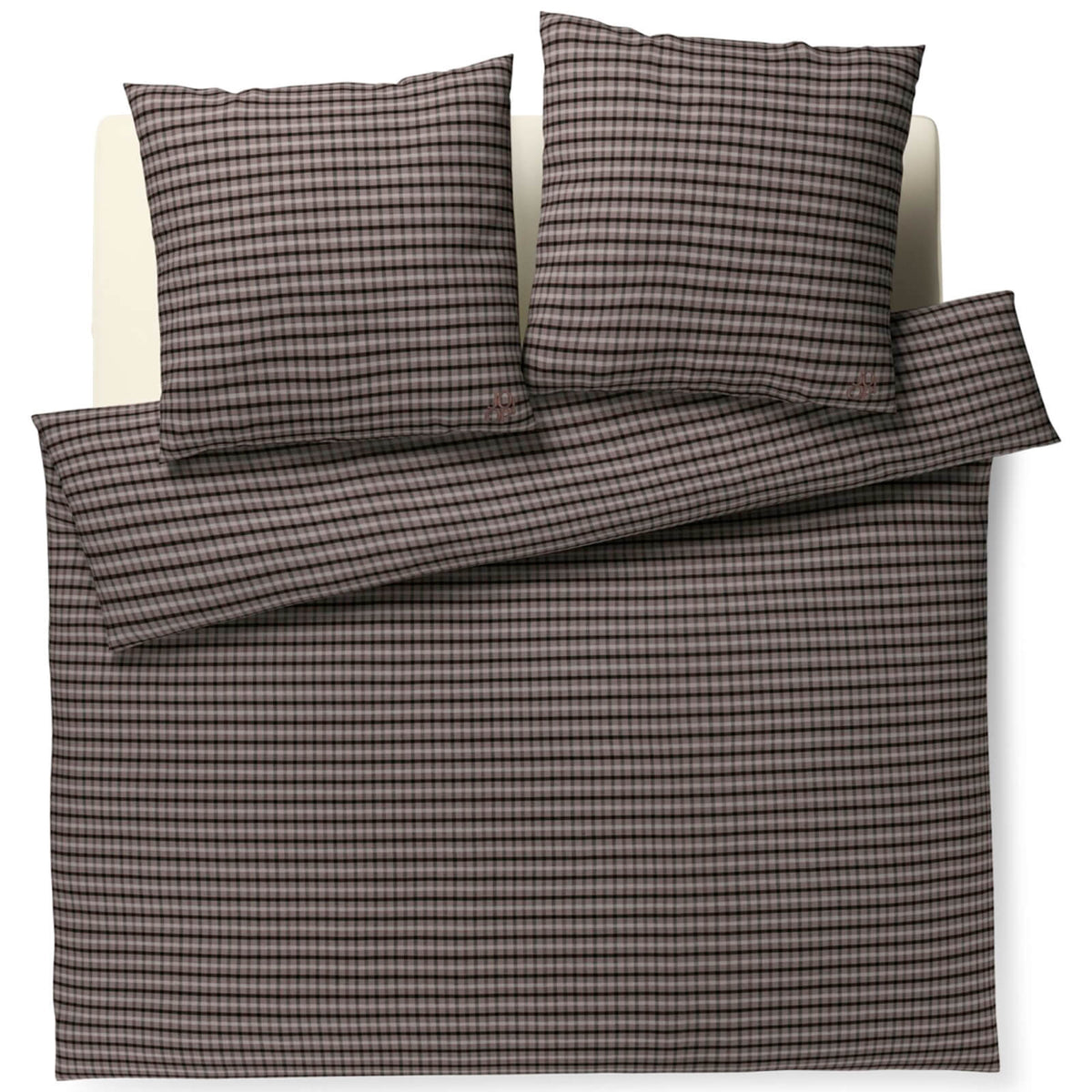 bettwaesche soft karo joop mocca
