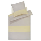 bettwaesche bettgarnitur gestreift gelb beige