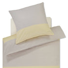 bettwaesche bettgarnitur gestreift gelb beige