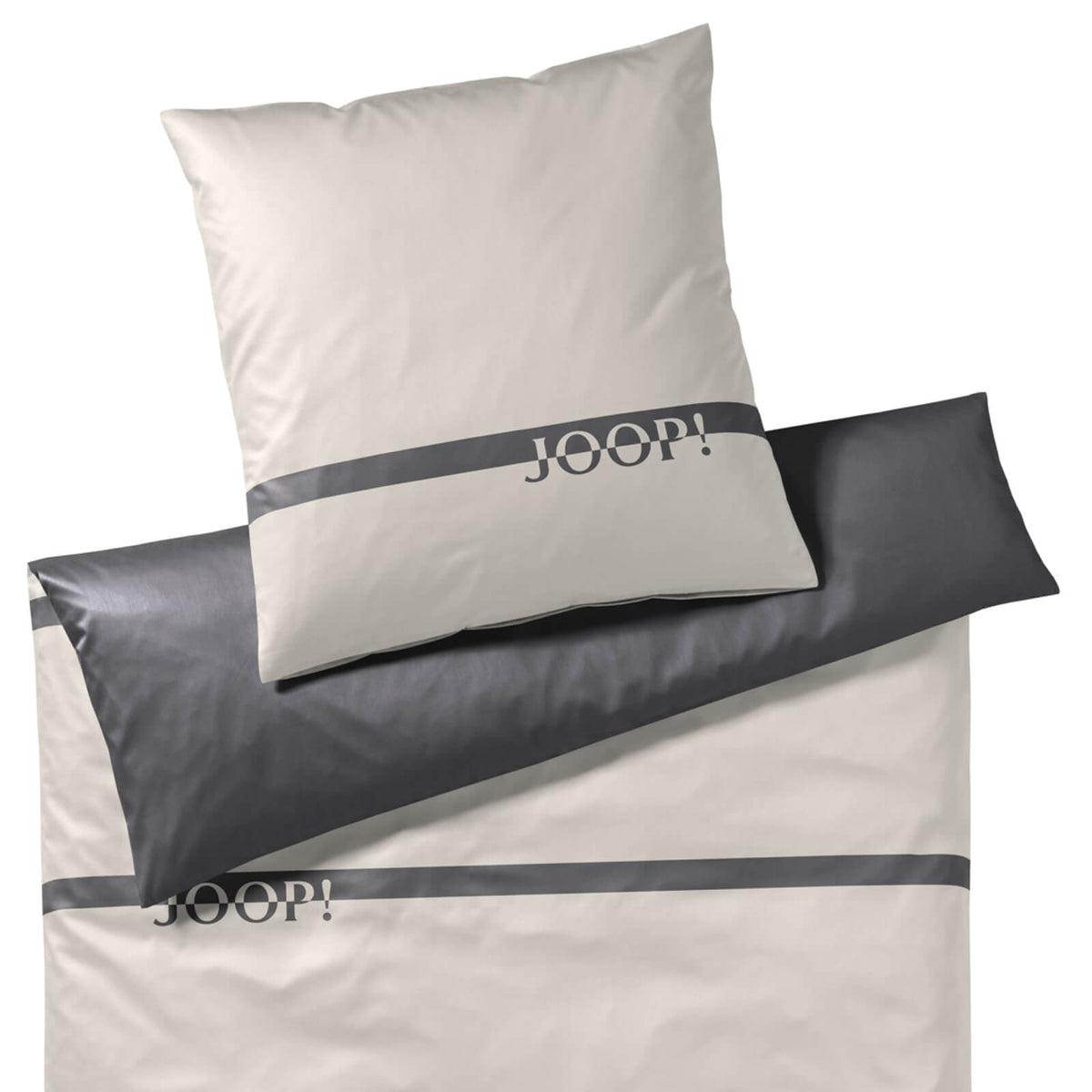 bettwaesche streifen grau weiß mako satin