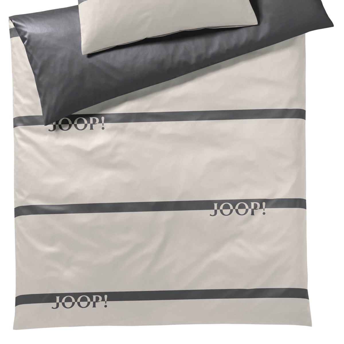bettwaesche streifen grau weiß mako satin