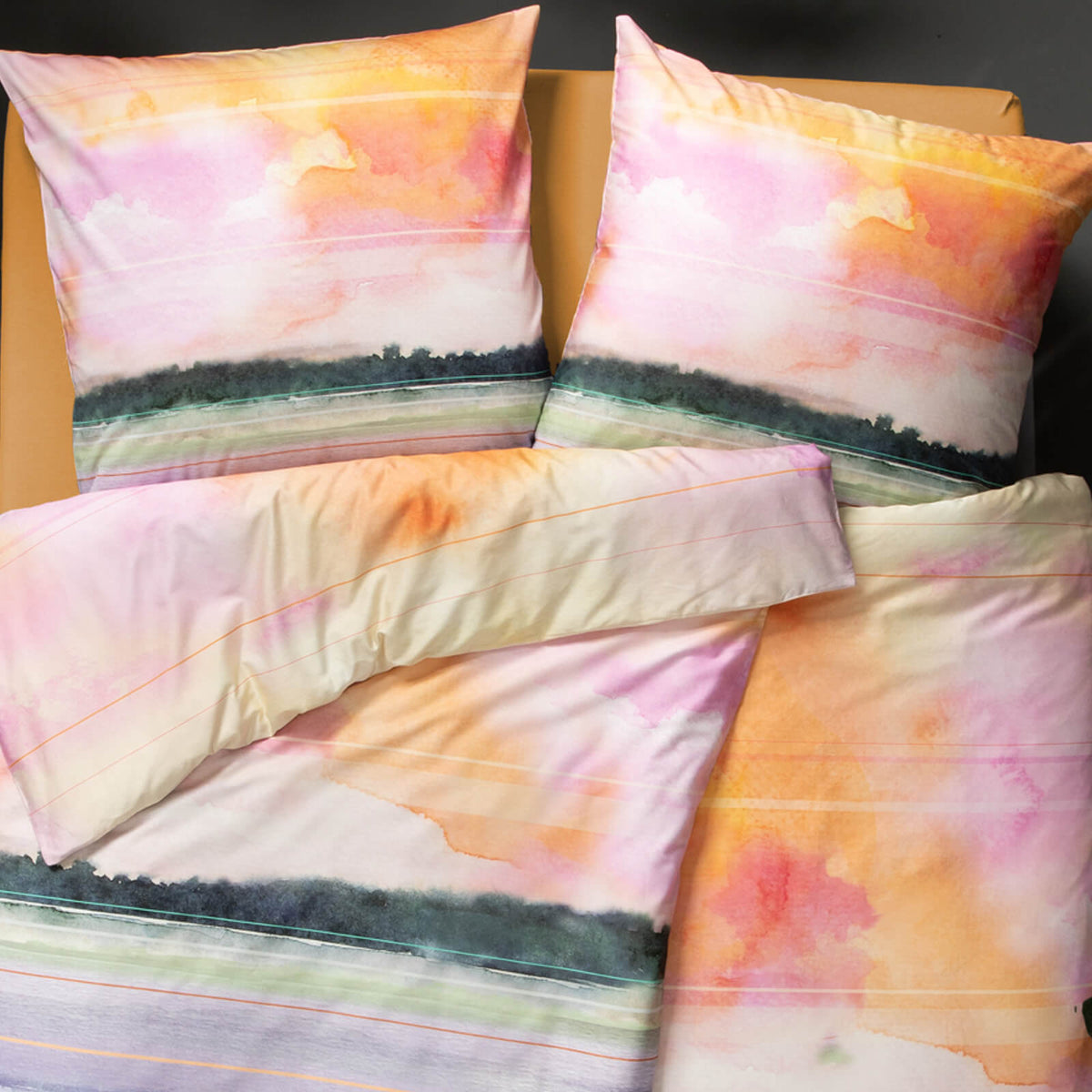 Estella Bettwäsche Sunset 4752 985 Mulitcolor Mako Satin