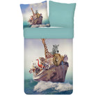 bettwaesche tiere arche noah giraffe loewe espico