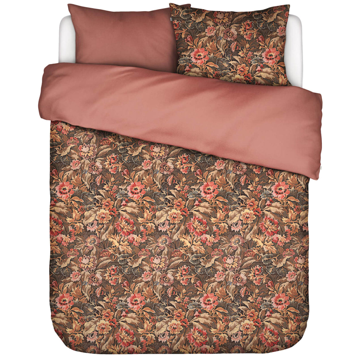 bettwaesche essenza retro gebluemt bunt baumwoll satin