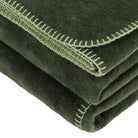 wohndecke kuscheldecke zweifarbig gruen