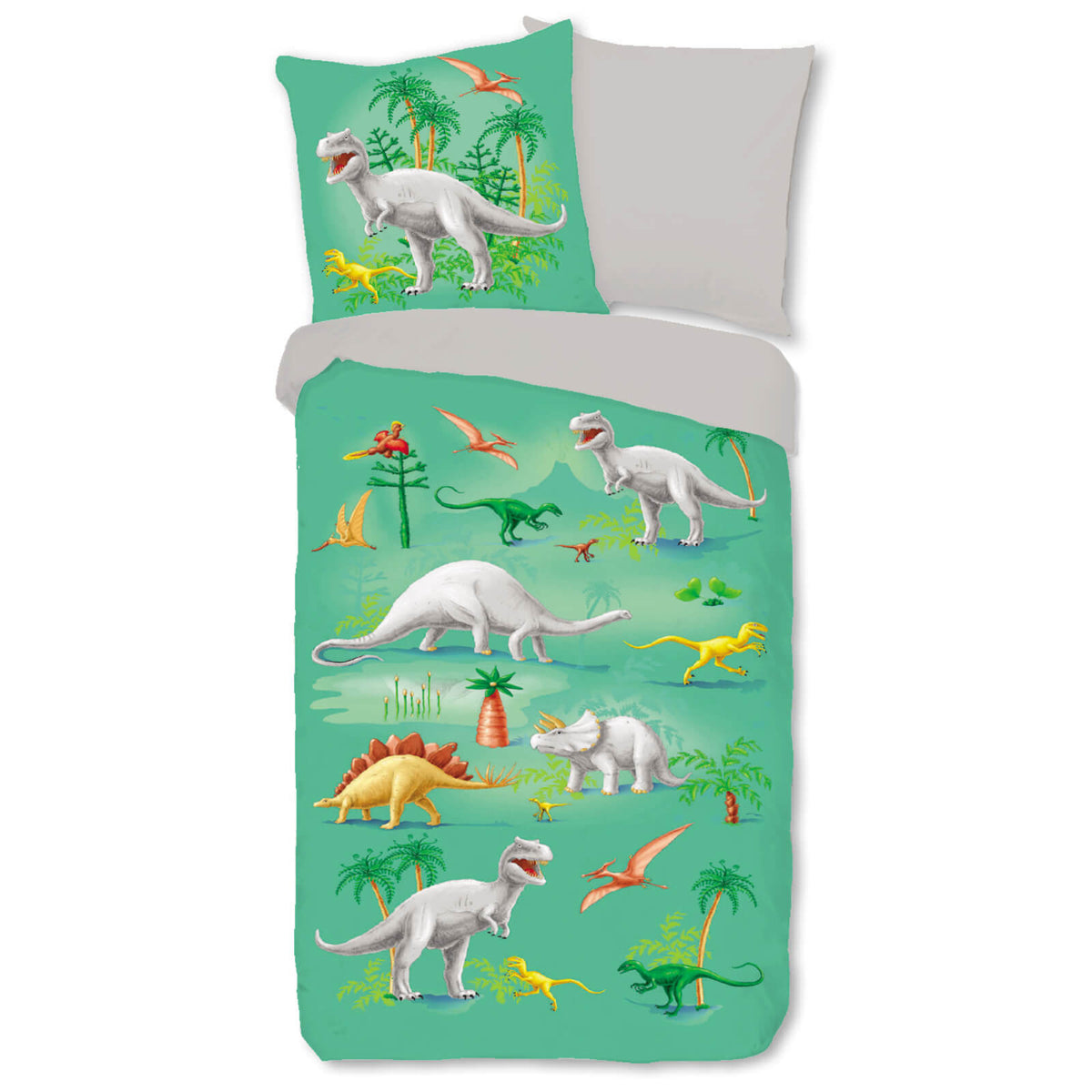 dino bettwaesche dinosaurier t rex langhals