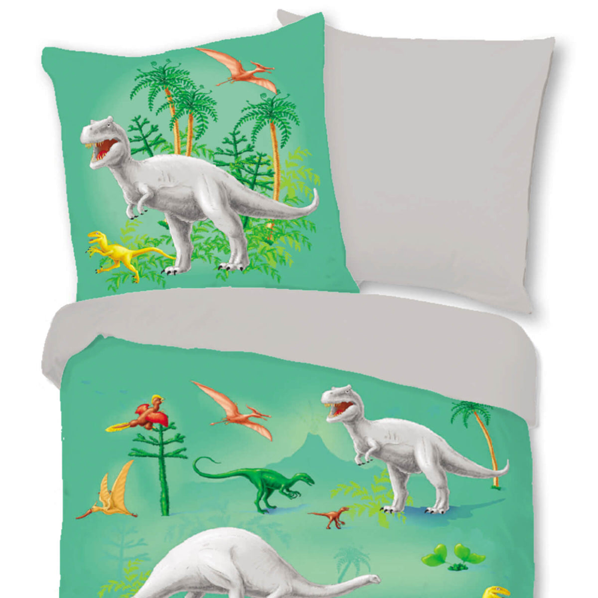 dino bettwaesche dinosaurier t rex langhals