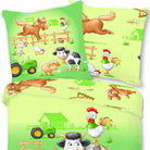 bettwaesche farm bauernhof tiere hund katze