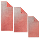 saunatuch duschtuch handtuch frottierruch diamanten orange grau abtrockentuch