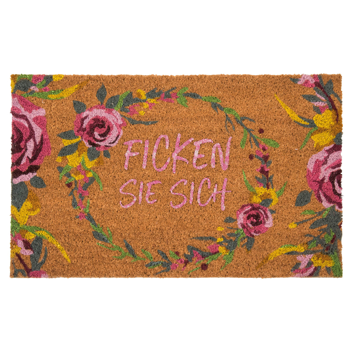 tuervorleger vorleger spruch blumen pink