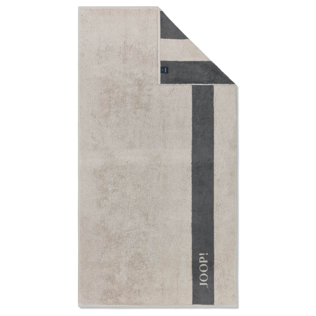 duschtuch beige grau frottier