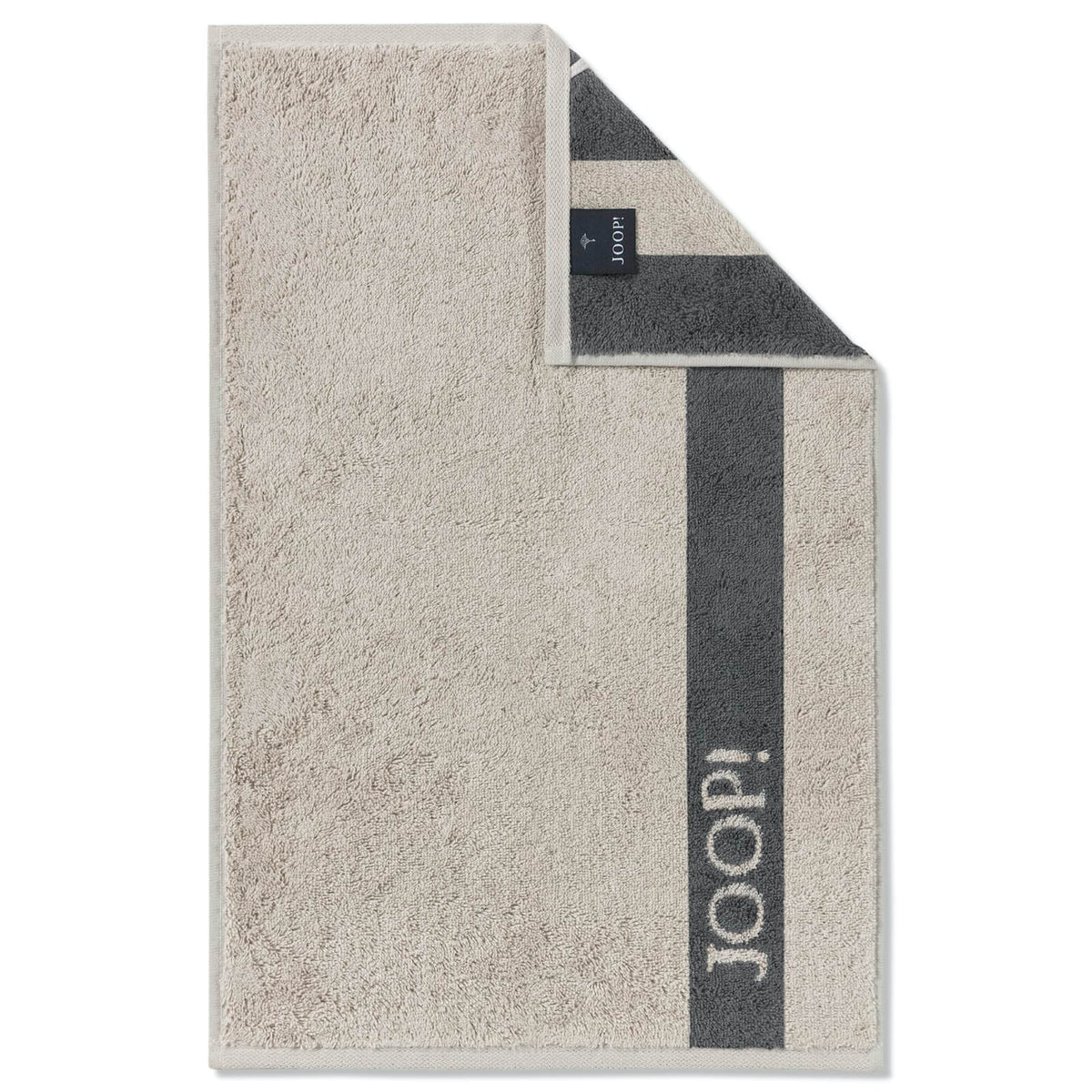 gaestetuch beige grau frottier
