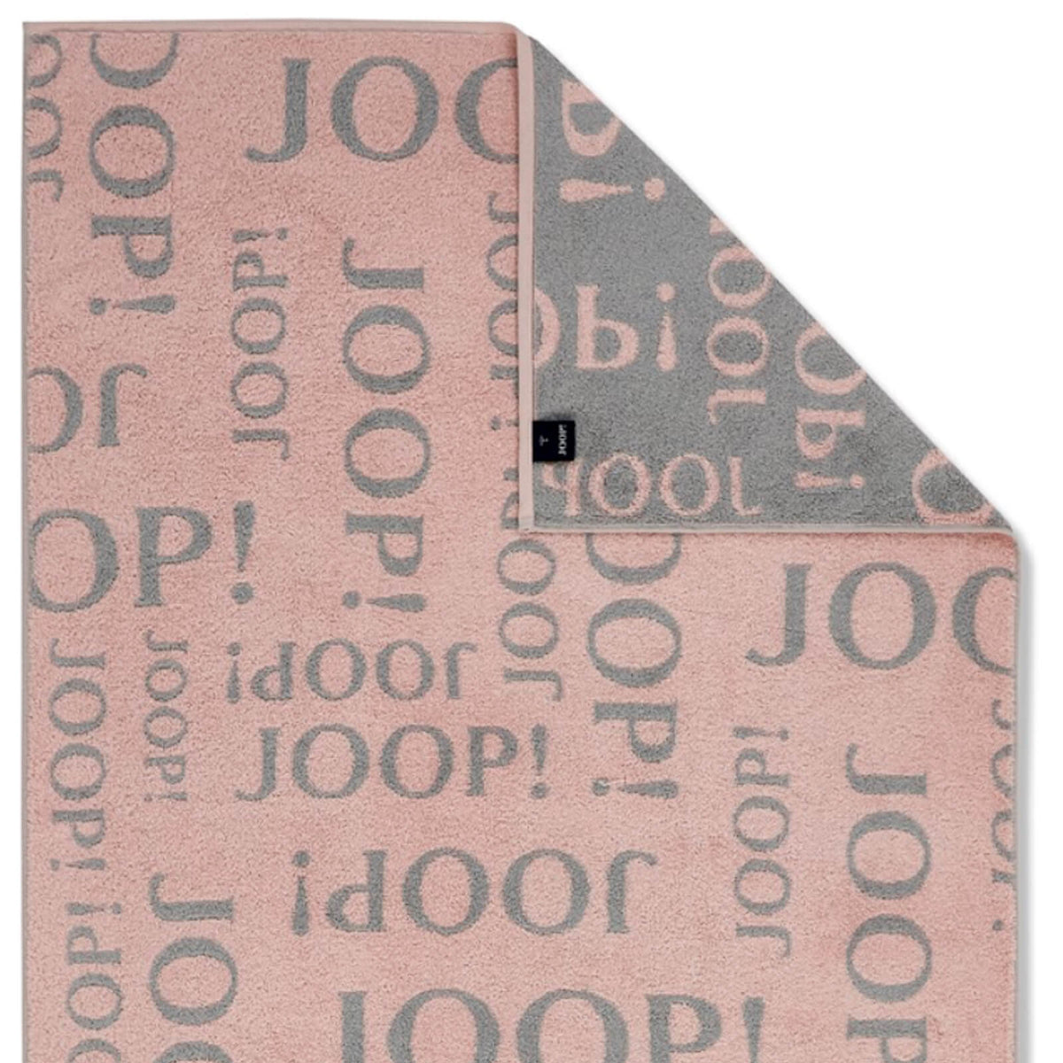 saunatuch logo schriftzug rosè anthrazit 