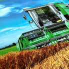 bettwaesche maehdrescher stroh feld getreide