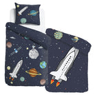 bettwaesche rakete weltall mond espico