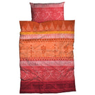 bettwaesche indi casatex ornamente organge rot paisley