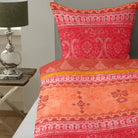 bettwaesche indi casatex ornamente organge rot paisley