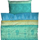bettwaesche ornamente paisley gruen indi tuerkis