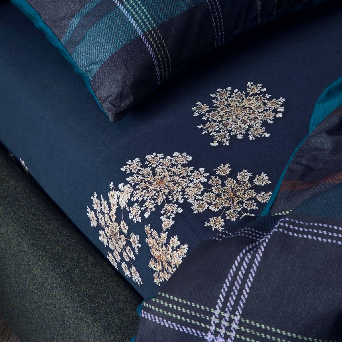 spannbettlaken lauren indigo blue