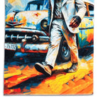 strandlaken badetuch cuba affe auto havanna bunt 