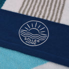 handtuch liegetuch jacquard baumwolle blau gestreift