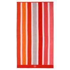 handtuch liegetuch jacquard baumwolle rot gestreift
