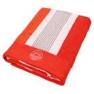 handtuch liegetuch jacquard baumwolle rot gestreift