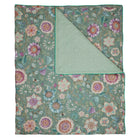 tagesdecke floral blueten gemustert perkal
