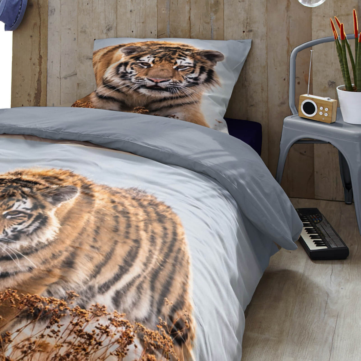 bettwaesche raubtier tiger steppe wildnis