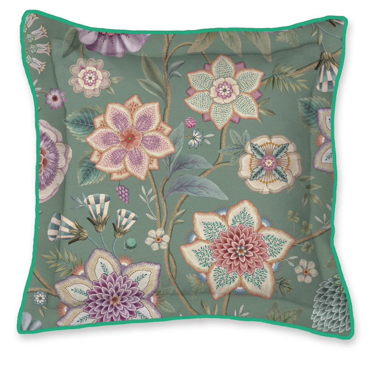 zierkissen phantasieblumen floral blueten
